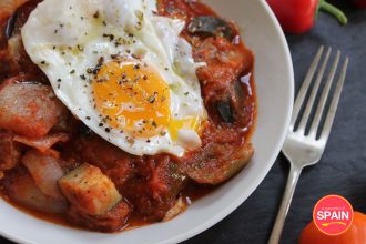 Pisto Spanish tomato and vegetable stew